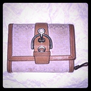 Authentic Coach Wallet Purple C